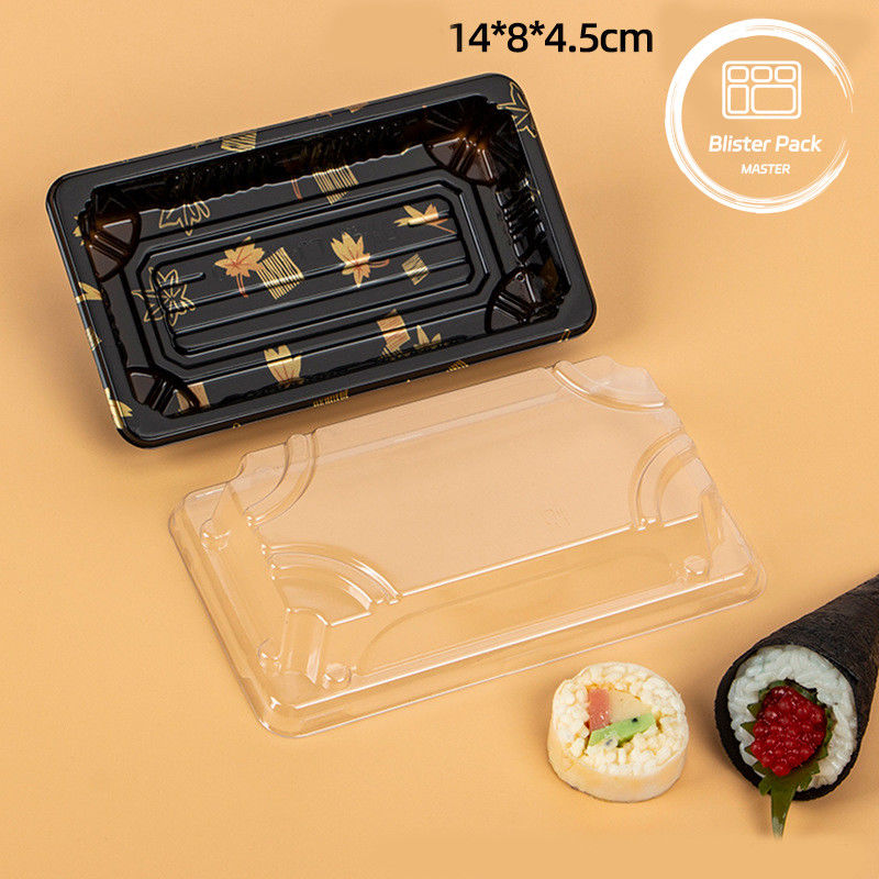 Custom Logo Restaurant Food Grade одноразовые подносы для суши для свежей и стильной еды
